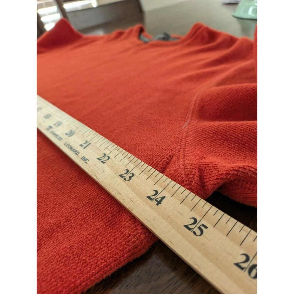 Banana Republic Men’s XL 100% Cotton Crewneck Sweater Burnt Orange Pullover